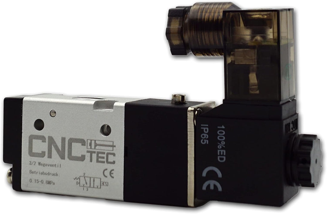 Pneumatik Magnet- Wegeventil 3/2 Wege 1/8" 24 Volt DC (3/2 Wege 1/8" 24 Volt DC) 3/2 Wege 1/8 24 Vol