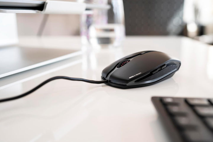 CHERRY GENTIX 4K, Kabelgebundene Maus, Ideal für Nutzung mit Ultra-HD Monitoren, 6 Tasten, bis zu 36