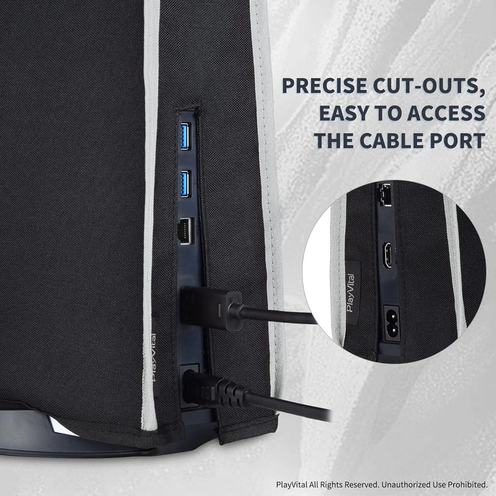 playvital Staubhülle für ps5,Staubschutze Hülle Spritzwasserdichte Tasche,Schutzhülle Abdeckung Case