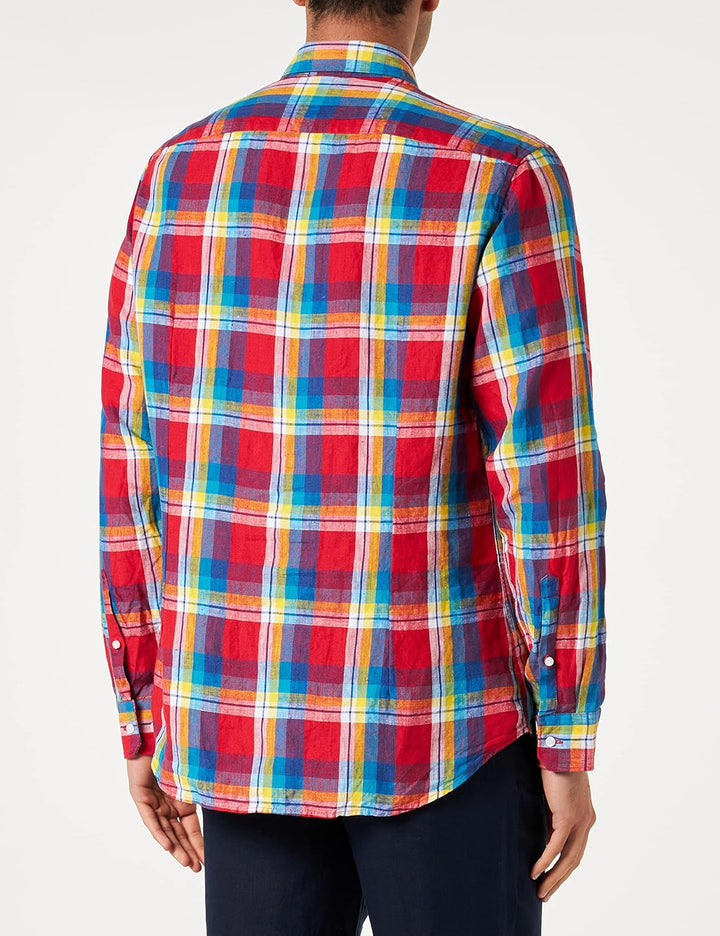 Seidensticker Herren Shaped Fit Langarm Hemd Shirt 45 Rot, 45 Rot