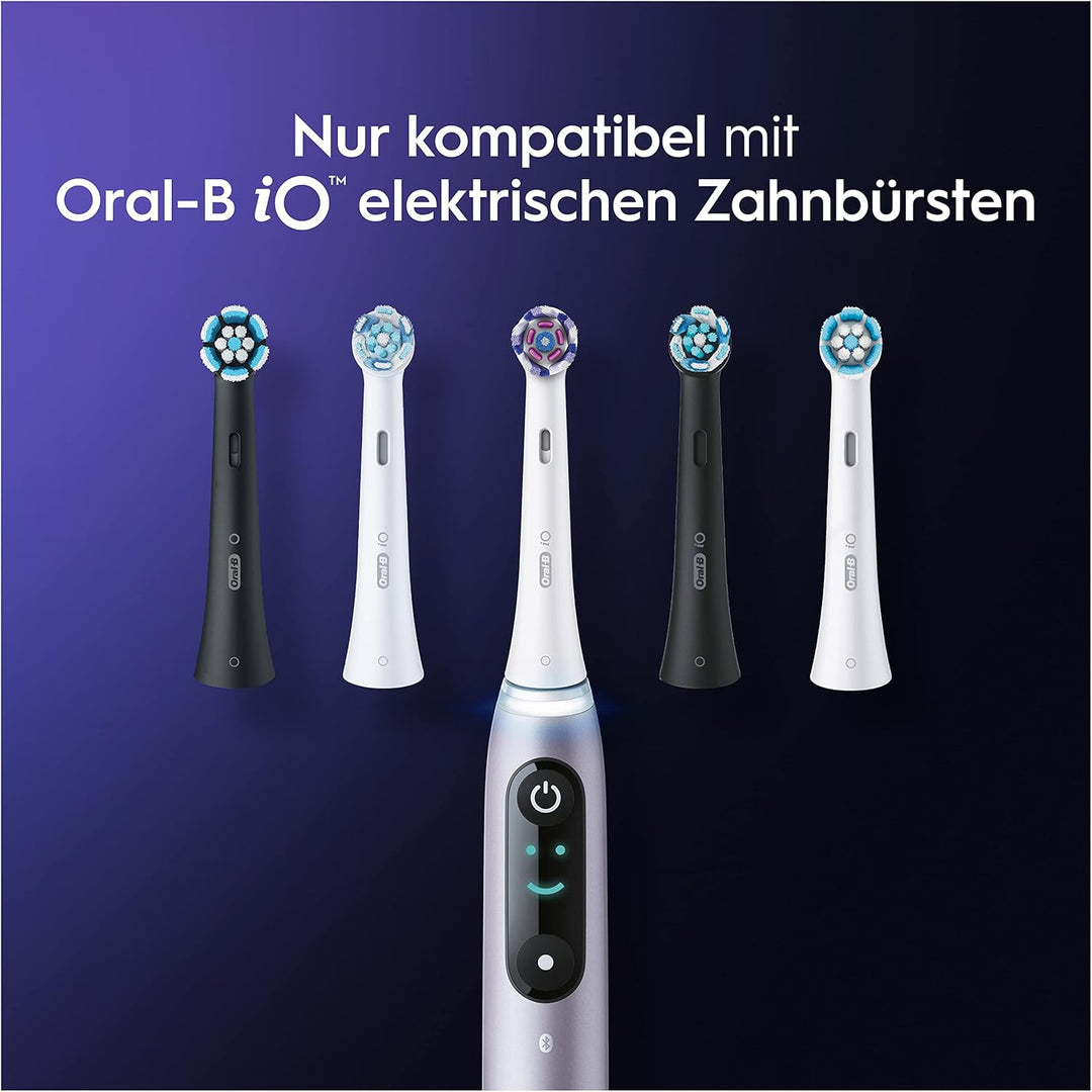 Oral-B iO Strahlendes Weiss Aufsteckbürsten für elektrische Zahnbürste, 6 Stück, Oral-B’s beste Zahn