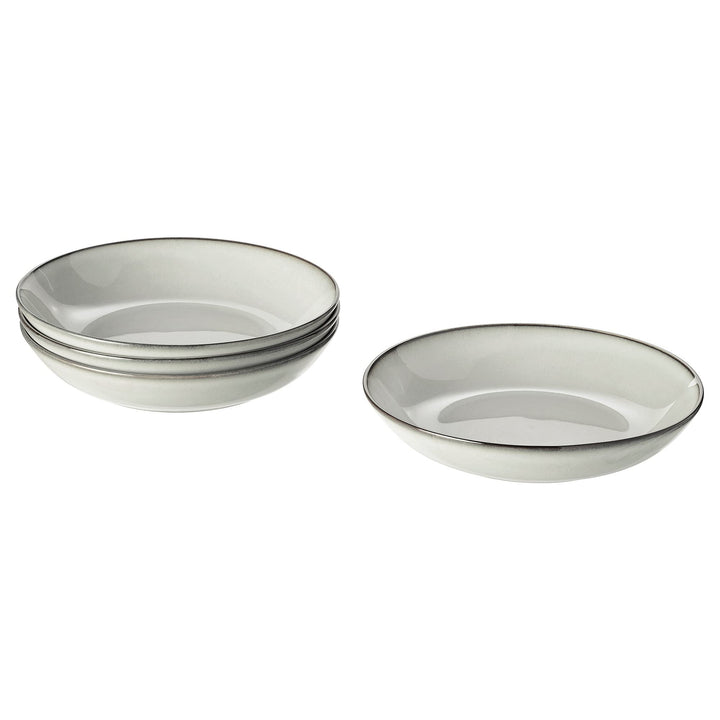 IKEA GLADELIG tiefer Teller, 21 cm, grau