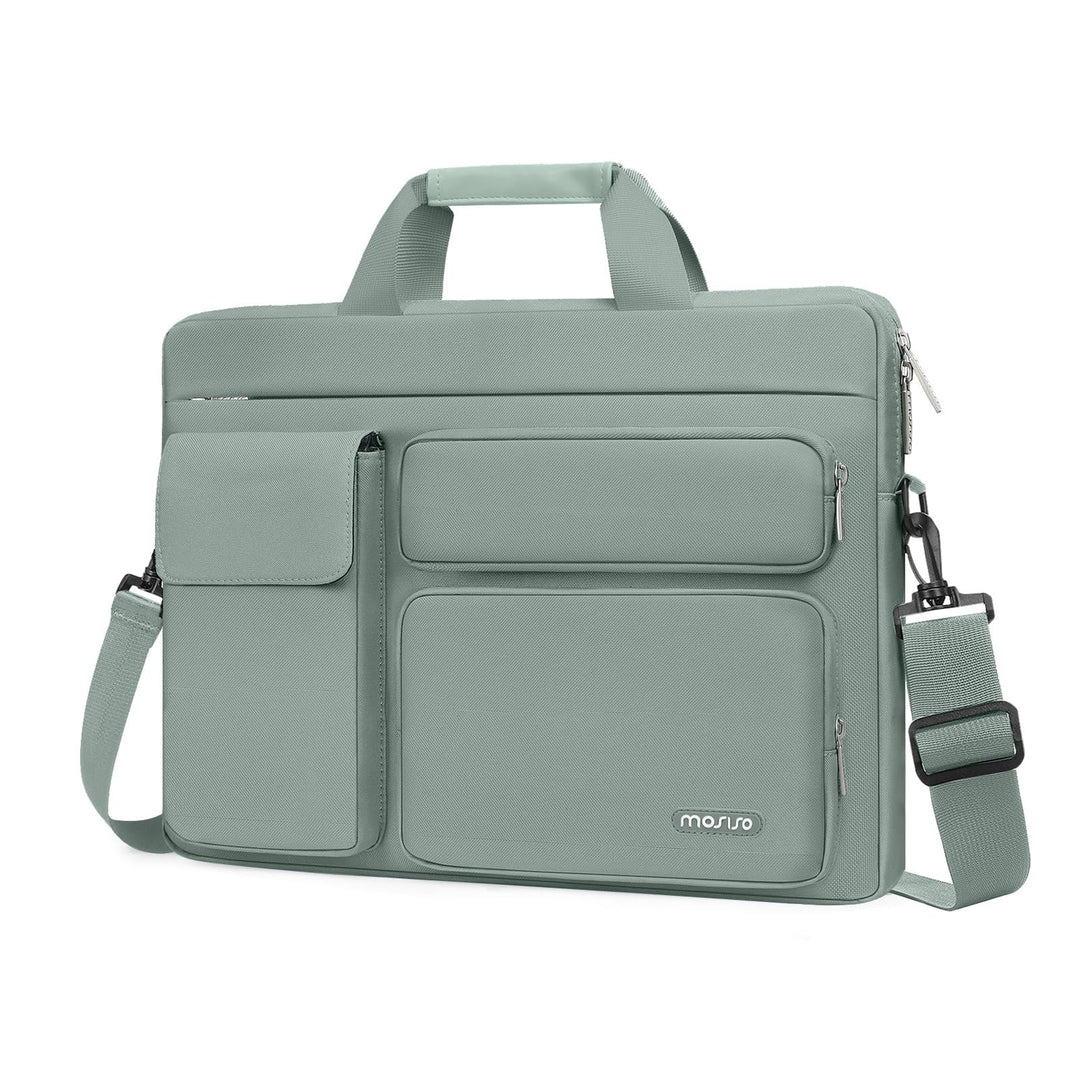 MOSISO Laptop Umhängetasche Kompatibel mit MacBook Air 15 Zoll M2 A2941 2023/Pro 16 2023-2019, 15-15