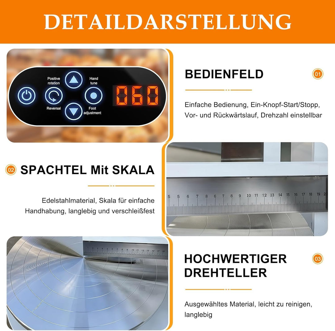 Automatische Kuchencreme-Maschine, Torten Glättungsmaschine, Cake Decorating Machine Zum Verteilen v