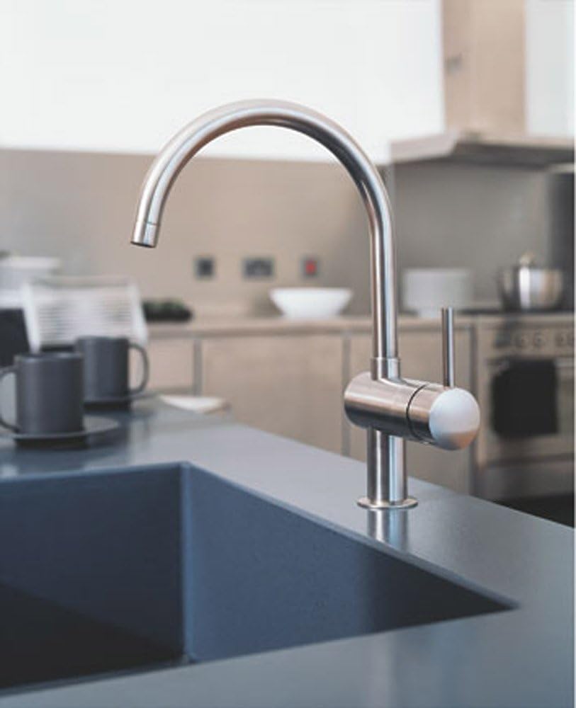 GROHE Minta | Küchenarmaturen - Einhand-Spültischbatterie | Schwenkbegrenzung 0°/150°/360° | U-Ausla