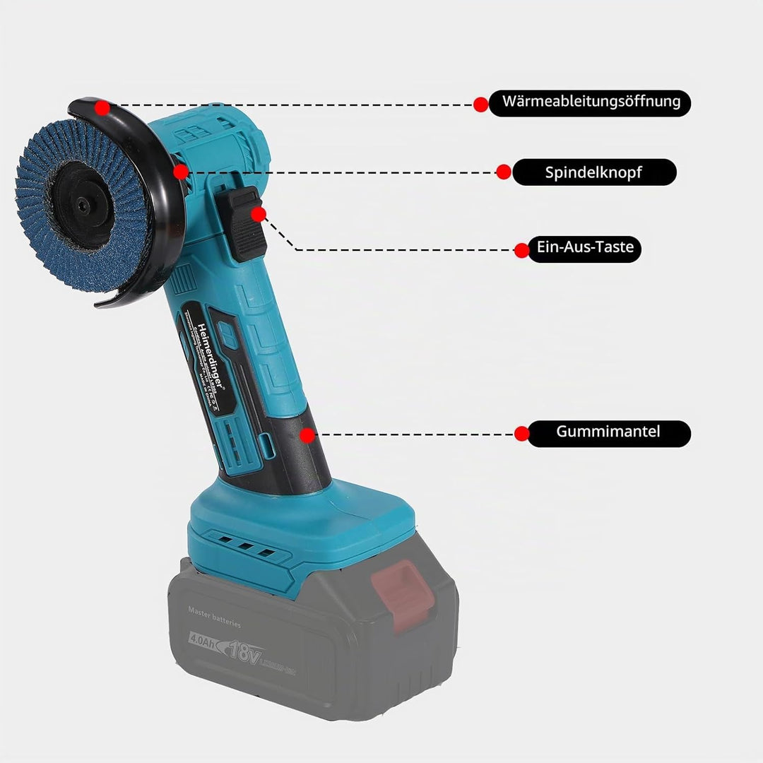 Bürstenloser Mini-Winkelschleifer für Makita 18 V Akku (nicht im Lieferumfang enthalten), schnurlose