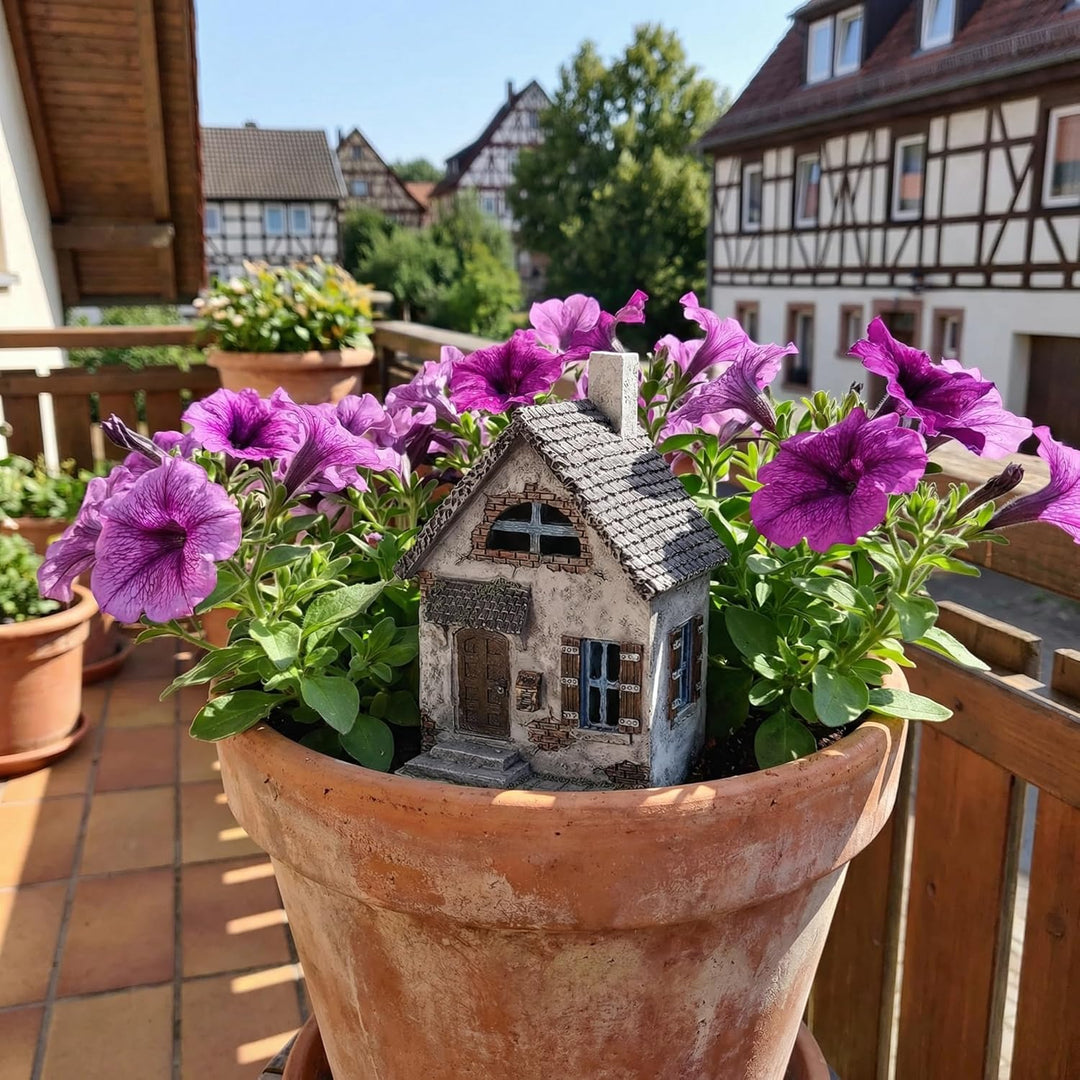 Toyvian Gartenhaus Dekorationen Kleines Haus Elegantes Gartenhaus Form Weihnachtsdekor Ornament Klei