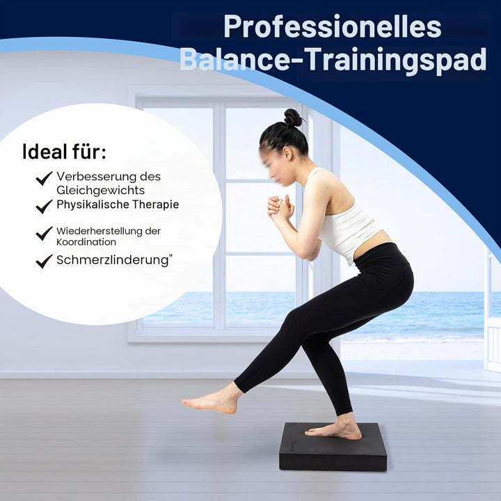 StrongTek Extra breites Schaumstoff-Balance-Pad für Physiotherapie, 48,3 x 40,1 x 6,1 cm, hochdichte
