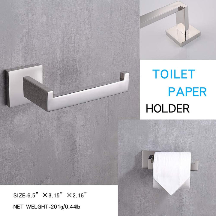 TASTOS Toilettenpapierhalter, mattschwarz, Toilettenpapierrollenhalter, Spender und Aufhänger, Wandm