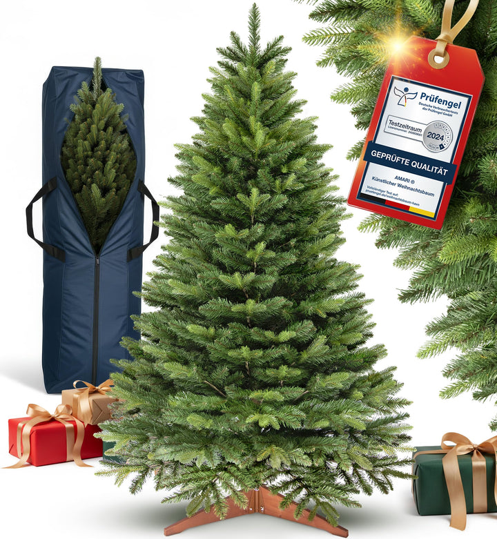 Amari ® Naturgetreuer Künstlicher Weihnachtsbaum 220cm - Tannenbaum Künstlich Christbaum Christmas T