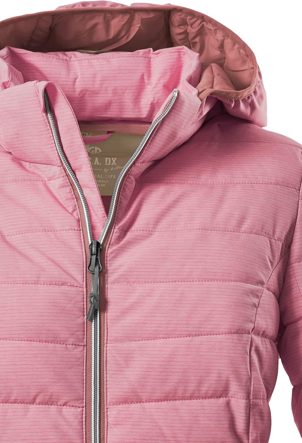 G.I.G.A. DX Damen Uyaka Stripe Casual Funktionsjacke In Daunenoptik Mit Abzippbarer Kapuze 36 dunkel