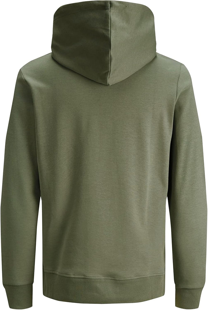 JACK & JONES Male Kapuzenpullover Einfarbig Kapuzenpullover XS Dusty Olive, XS Dusty Olive