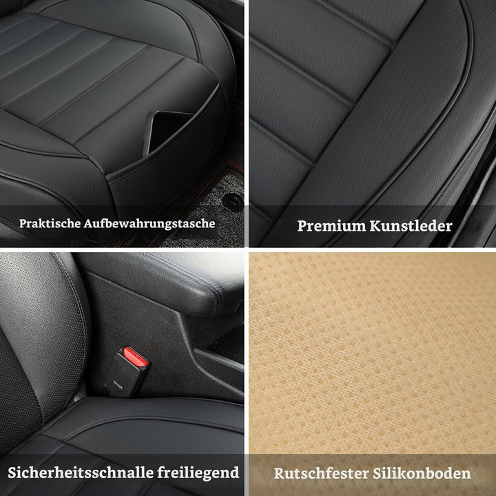 Vordersitzbezüge aus Leder, Untersitzbezüge für Autos, Fahrersitzkissen, Luxus-Sitzschoner, für die