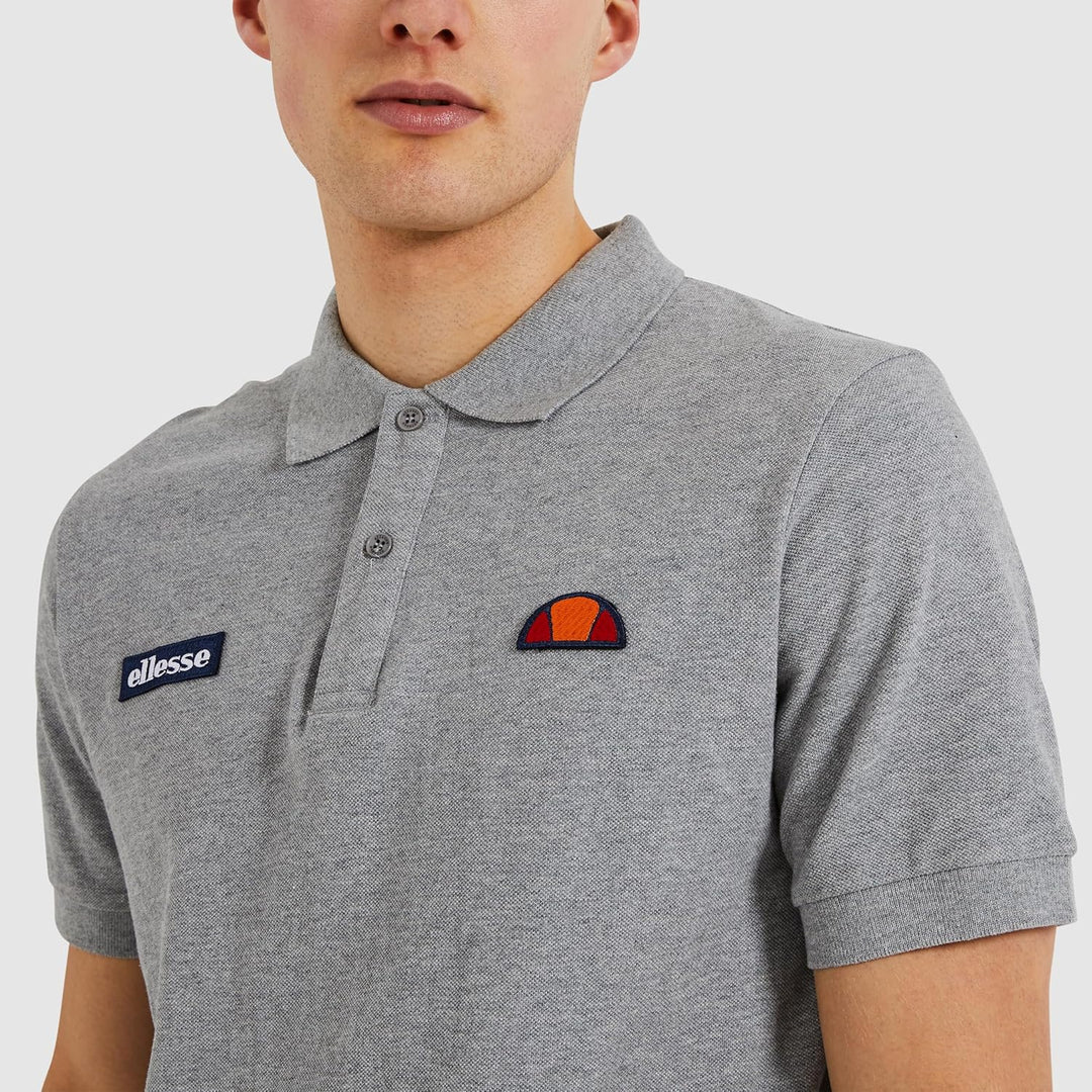 Ellesse Herren Montura Polo Tennis-Poloshirt XS Grey Marl, XS Grey Marl