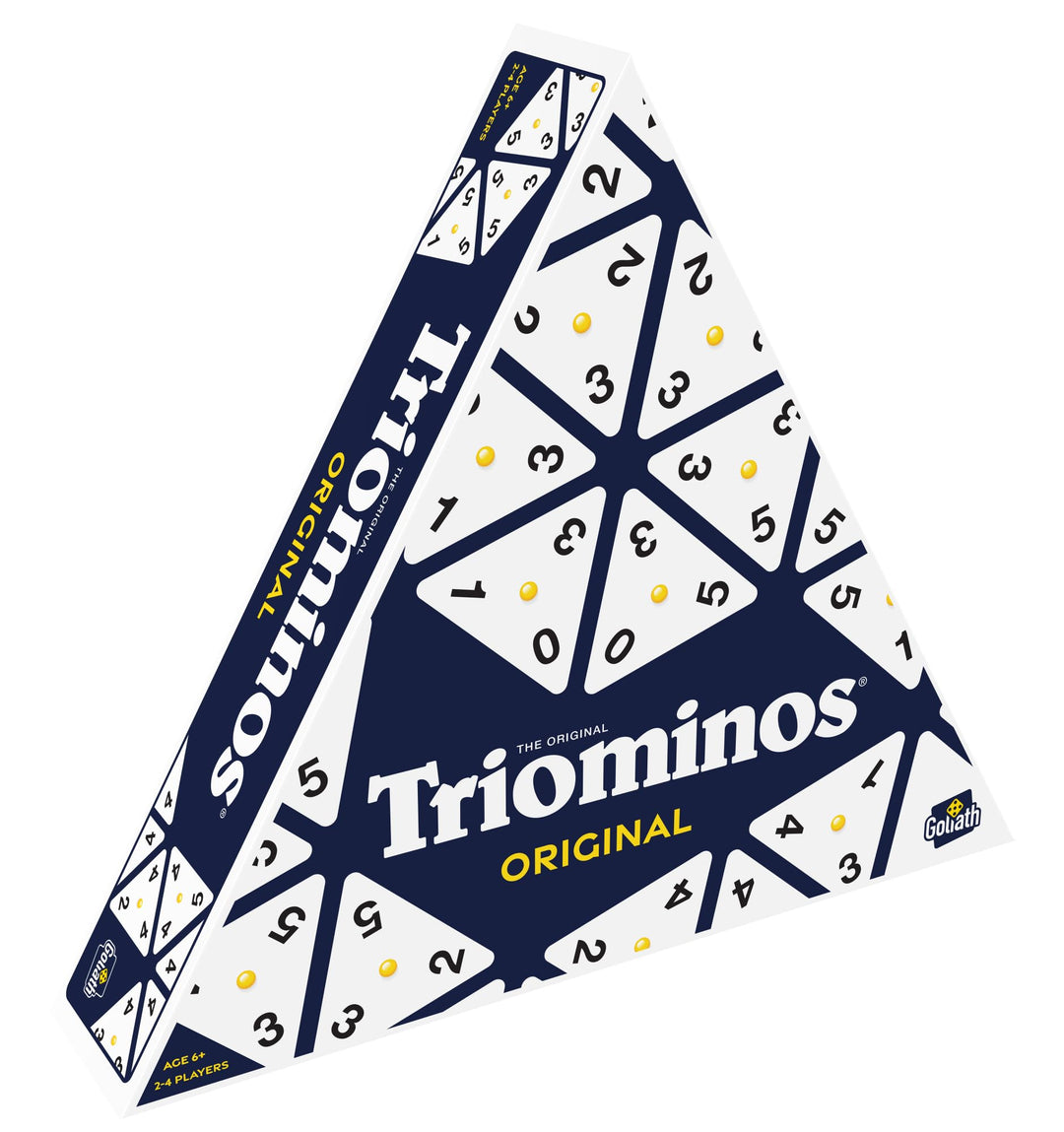 Goliath - TRIOMINOS Original, Brettspiele ab 6 Jahren, Strategie- und Denkspiel mit Dreiecksdominos,
