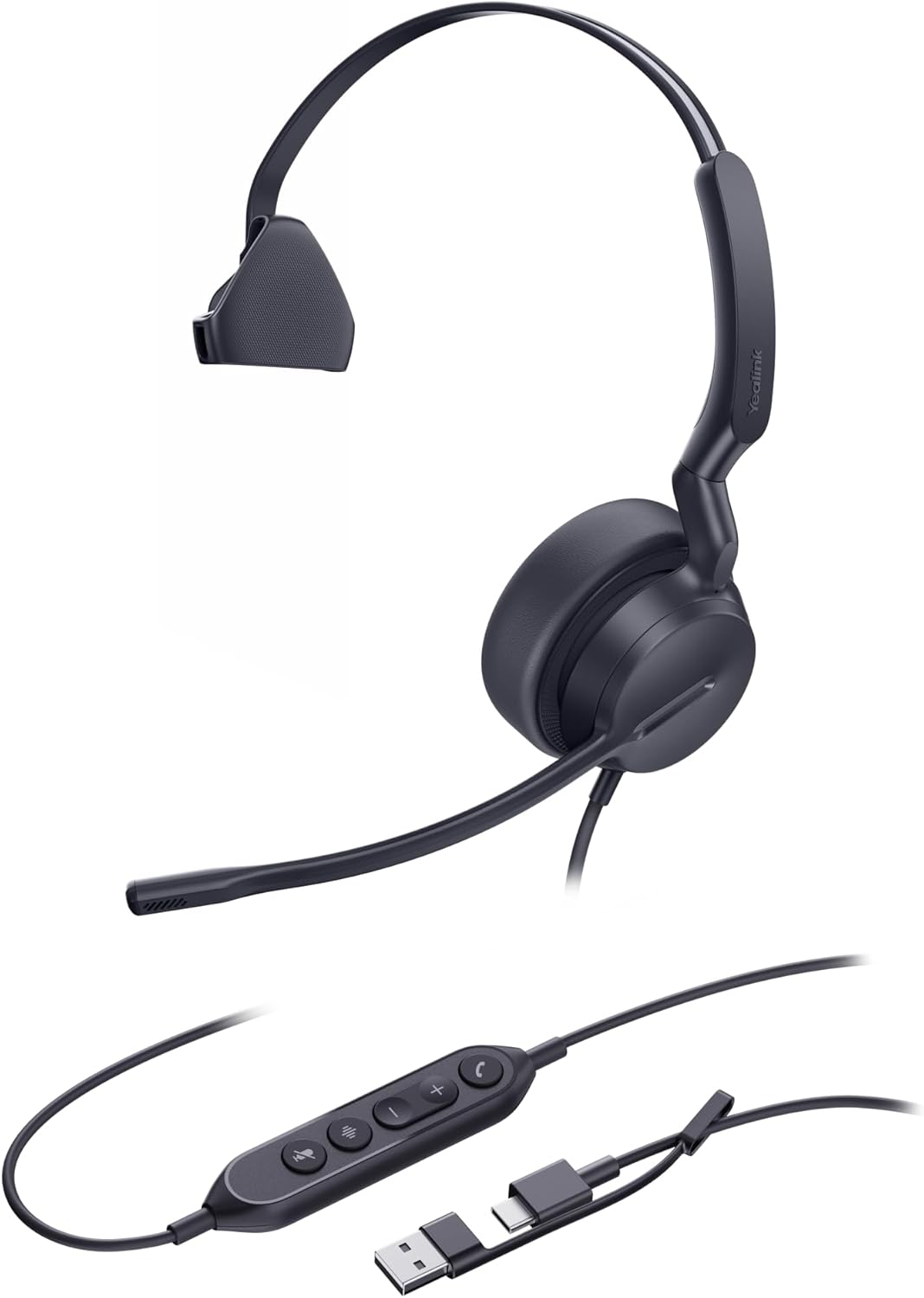 Yealink Headset UH42 Mono UC USB-C/A, UH42 Mono UC