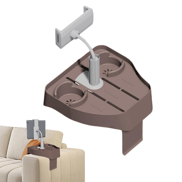 Tisch, Becherhalter | -Seitentischtablett | Verstellbarer Spa -Caddy mit 2 Tasse Halter für die Bade