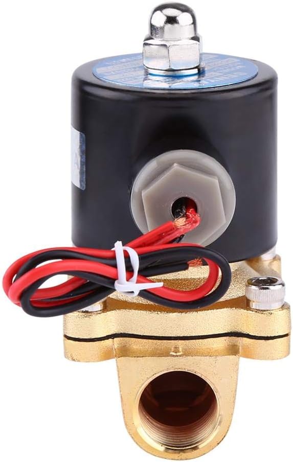 DC 12V Magnetventil für Wasser, Luft, Kraftstoff, Gas, 1/2 "normal geschlossenes Elektromagnetventil