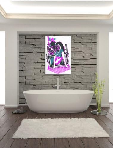 Shes alive white Leinwandbild Bild auf Leinwand, XXL riesige Bilder fertig gerahmt mit Keilrahmen, K