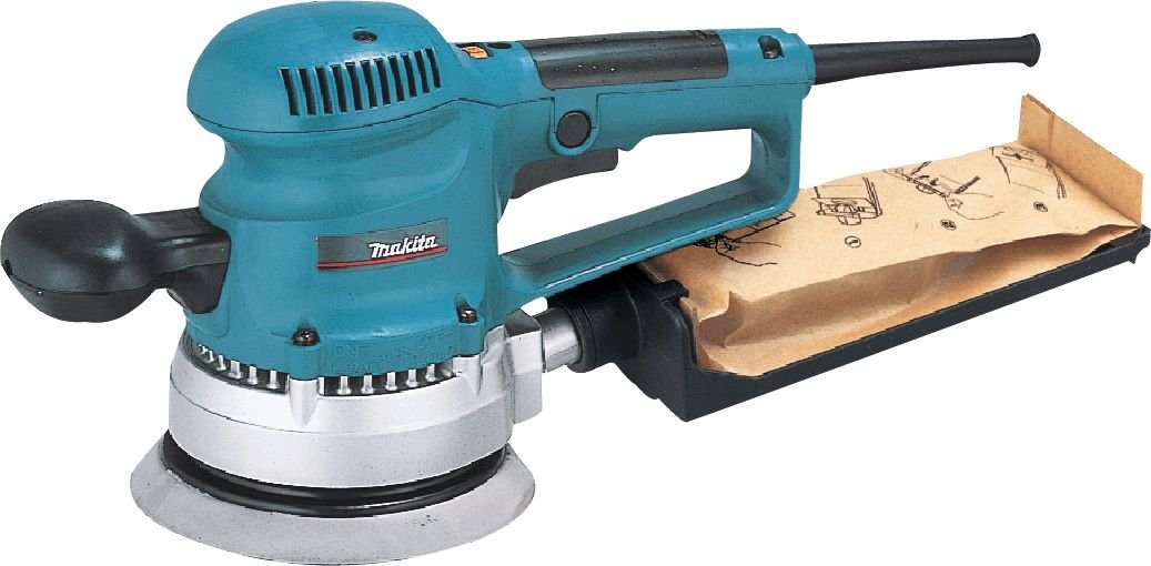 Makita BO6030 Elektronischer Rotorbitalschleifer 150 mm 310W 4000-10000 Rpm 2.4 Kg, 310 W, 24 V, Bla