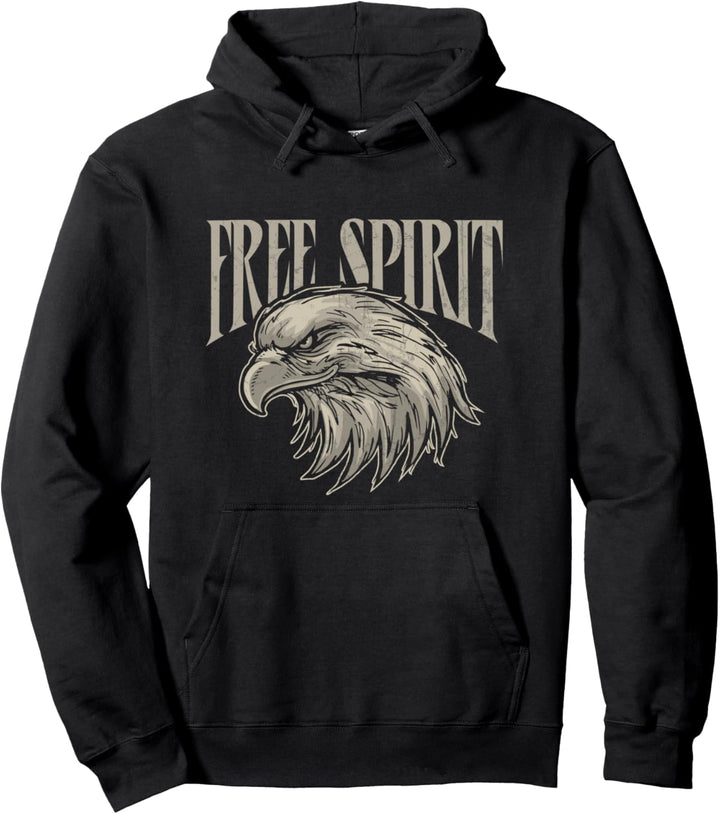 Patriotic eagle motorcycle casual graphic for women Pullover Hoodie