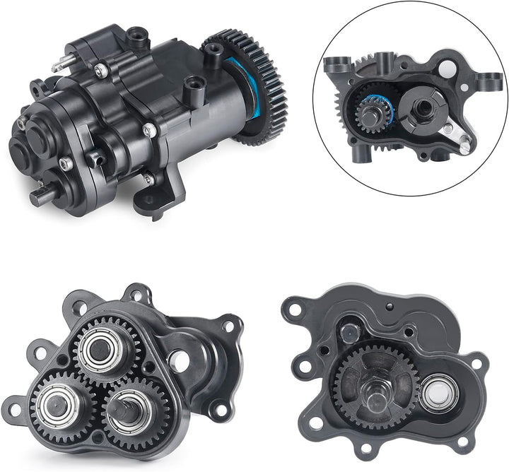 Runup Metallgetriebe mit Schaltpantoffel, Kupplung und Getriebeinternen Zahnrädern für 1/10 RC Crawl