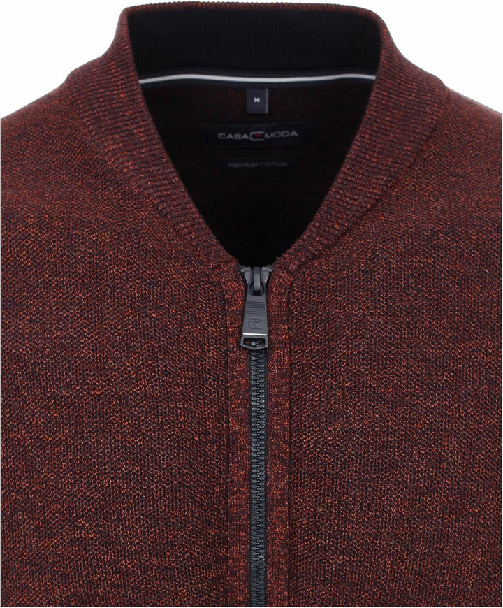 CASAMODA Strickjacke Uni Standard M Dunkelorange, Standard M Dunkelorange