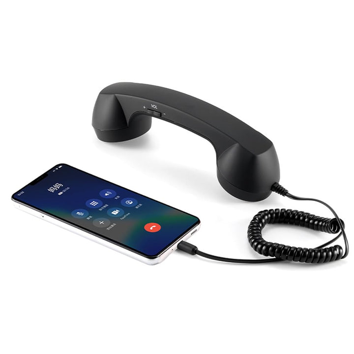 Retro Telefon Hörer Empfänger Kopfhörer für Handy, Tablet, Laptop, Headset mit komfortablem Anruf, U