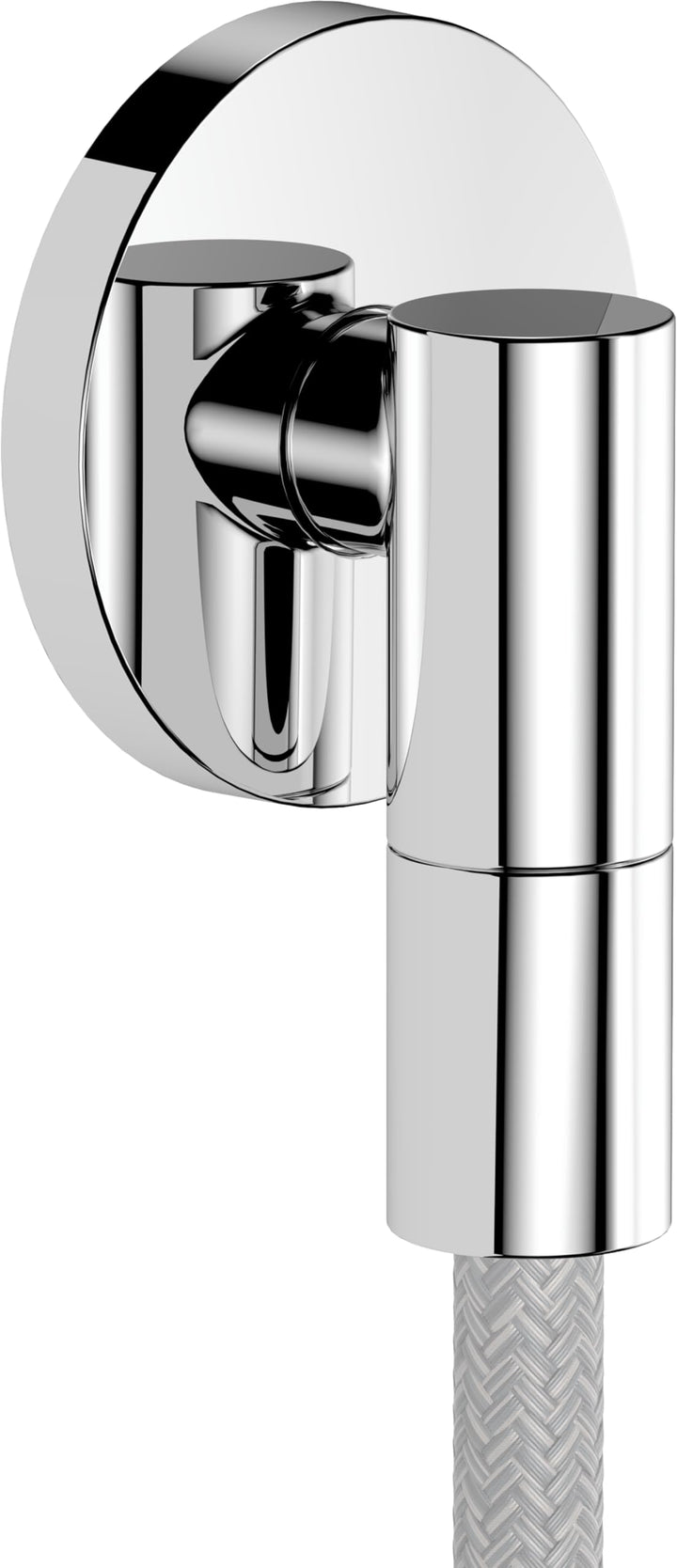 hansgrohe FixFit Fine S - Schlauchanschluss Dusche, universaler Wandanschluss mit Rückflussverhinder