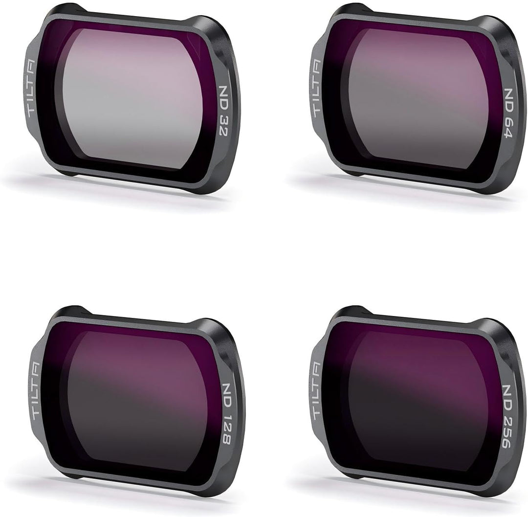 Tilta Pocket 3 ND32/64/128/256 Filter-Kit, 4er-Pack Magnetischer ND Filter Kompatibel mit DJI Osmo P