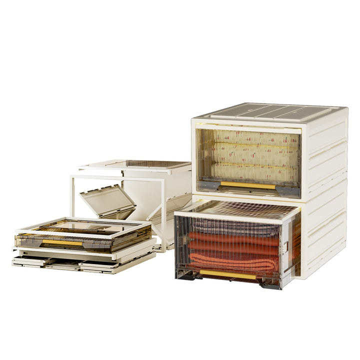 Heikoeco® Faltbarer Schrank Organizer Kleiderschrank, stapelbare Schubladenboxen aus hochwertigem Po