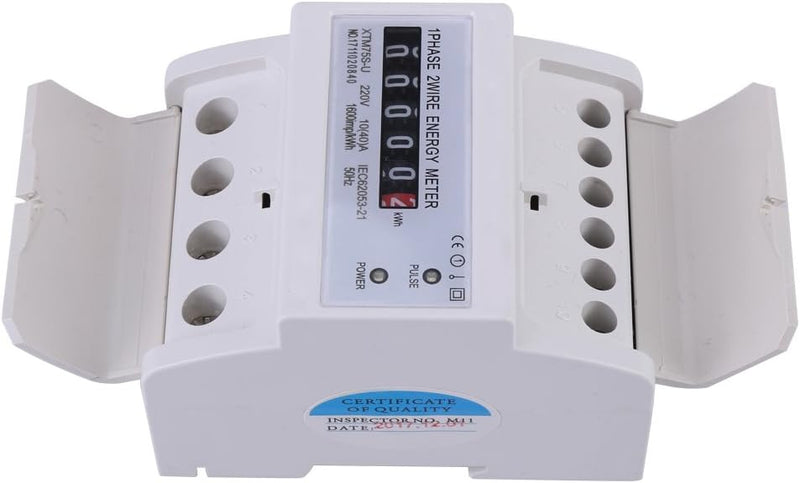 XTM75S-U Energiezähler Digital LCD Einphasige 2 Draht KWh Meter DIN-Schiene Stromzähler 10 (40) A