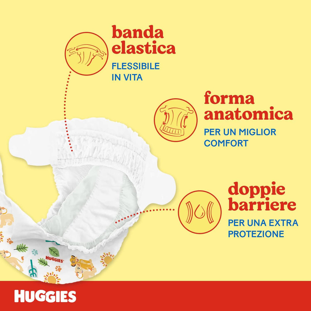 Huggies Unistar Windeln, Grösse 6 (15-30 kg), 72 Stück Taglia 6 72 Pannolini, Taglia 6 72 Pannolini