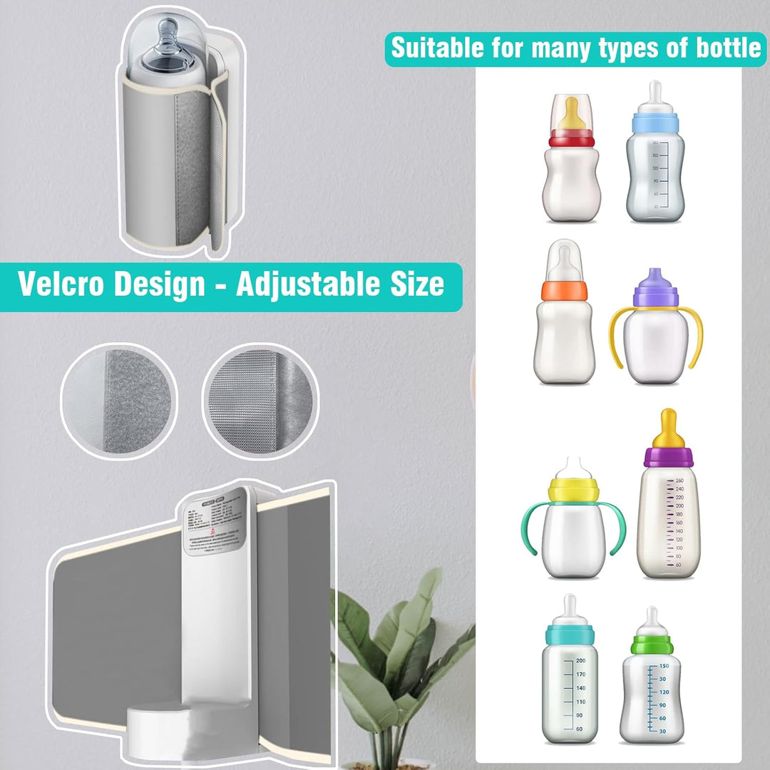 Flaschenwärmer Baby, Flaschenwärmer Baby Unterwegs für alle Flaschen, Einstellbare Temperatur Babyfl