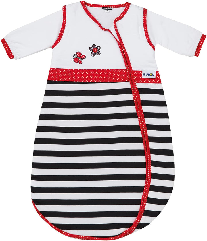 Gesslein 770109 Babyschlafsack Bubou, weiss, rot