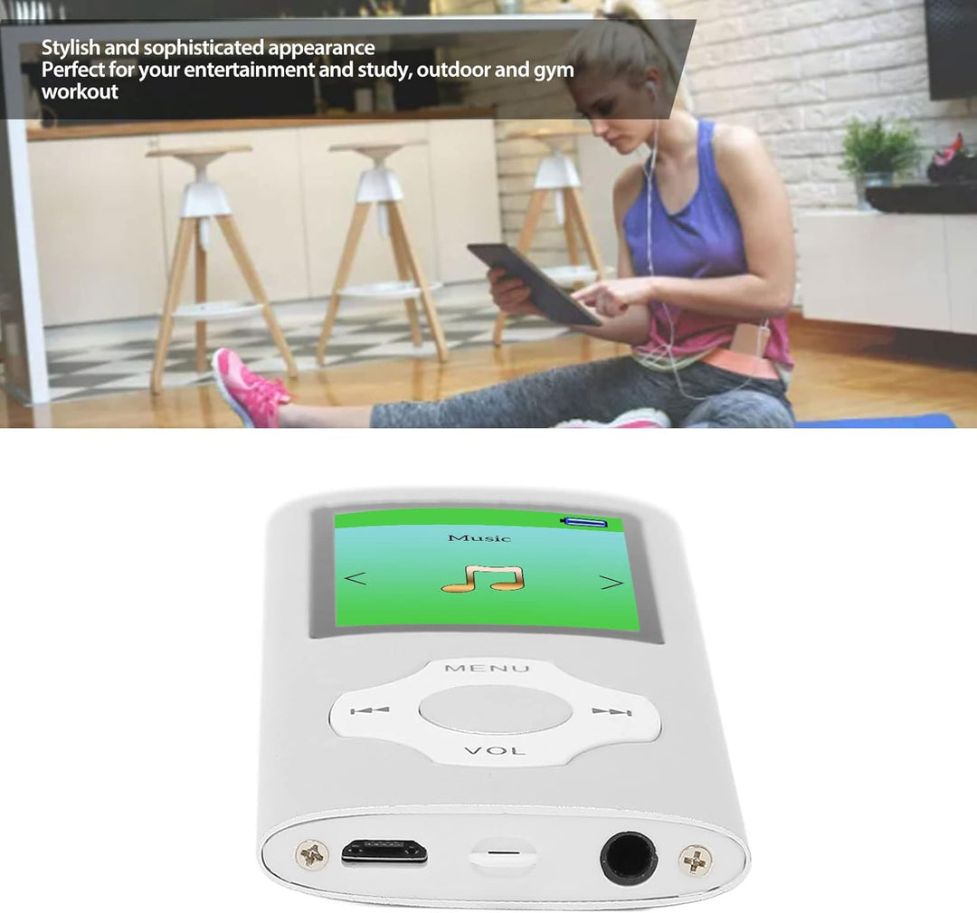 MP3 Player, Musik Player mit 1,8 Zoll LCD Bildschirm, Tragbarer Digitaler Musik Player mit Kopfhörer