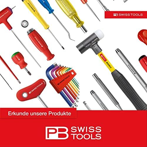 PB Swiss Tools Flachmeissel Körner Durschlag Werkzeug Set, 870.CN | 100% Swiss Made | Lifetime Guara