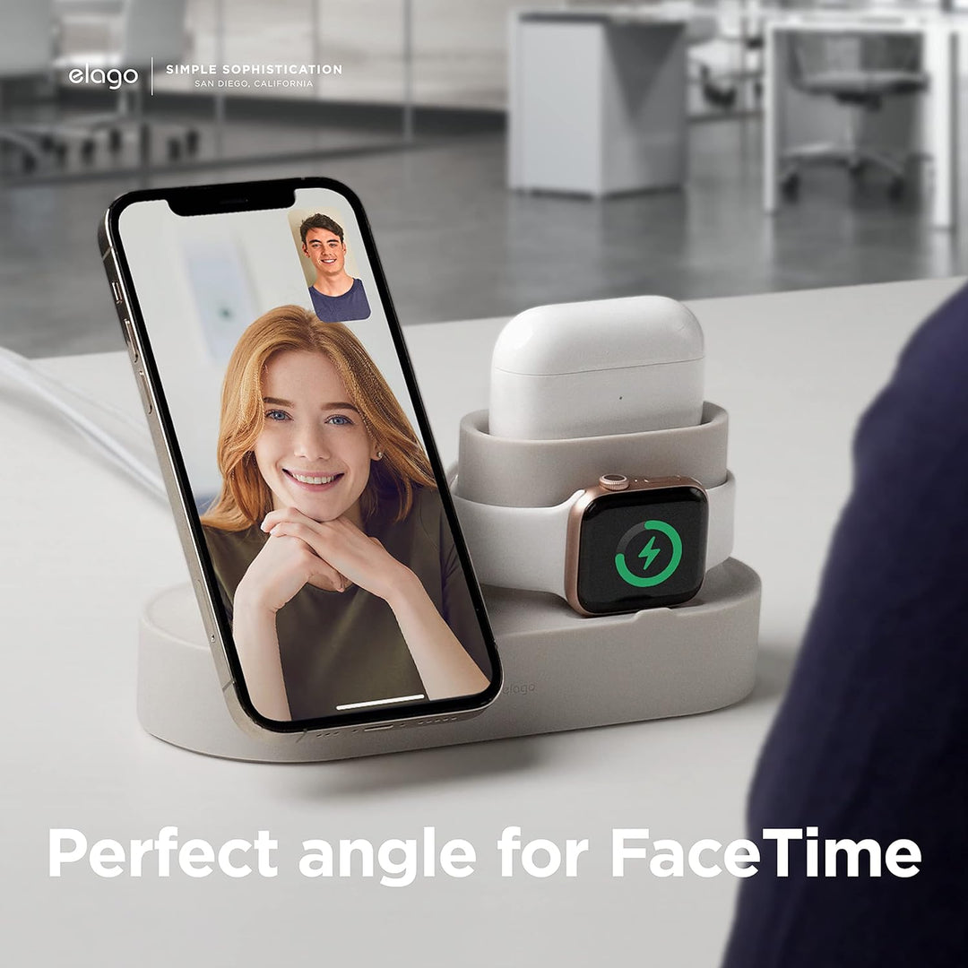 elago MS2 Ladestation Kompatibel mit MagSafe Ladegerät, Kompatibel mit iPhone 15, 14, 13, 12, Kompat