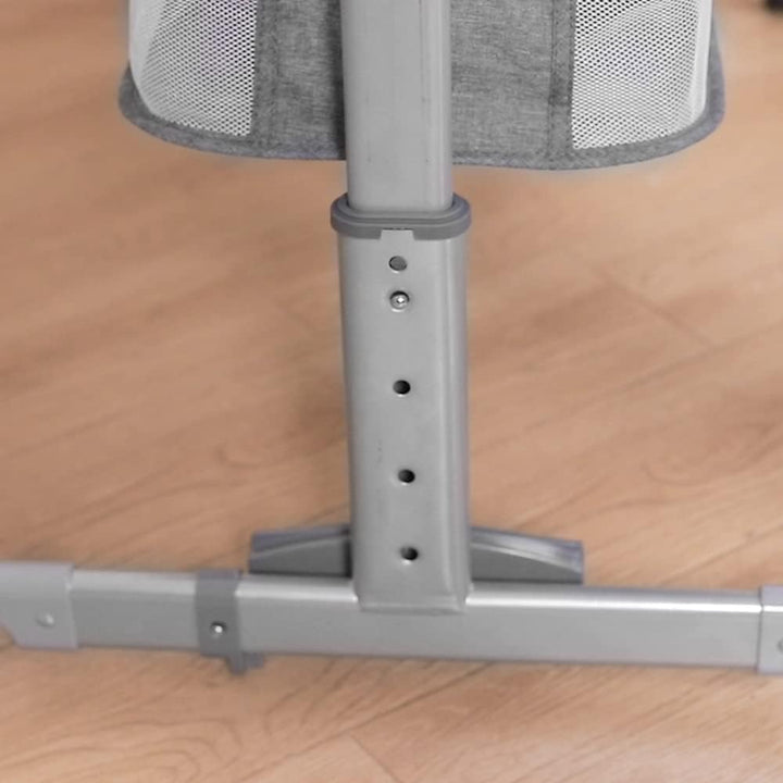 homewell 3 in 1 Babybett Beistellbett, Wiege mit Moskitonetz und Aufbewahrungskorb, Faltbares, Neigu