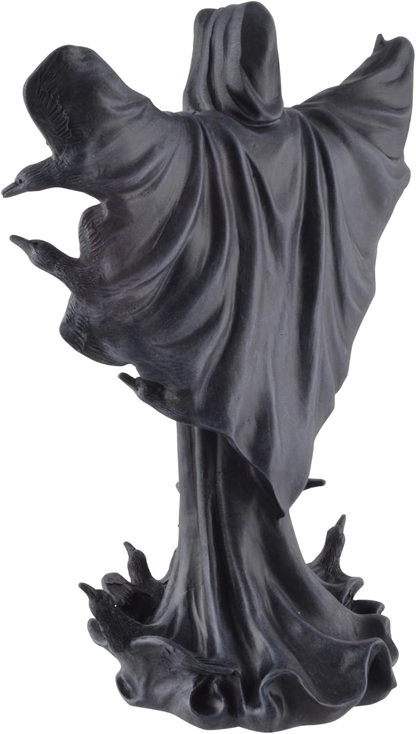 VOGLER Joh. Vogler GmbH Grim Reaper aus dessen Umhang Raben entweichen, aus Kunststein angefertigt u