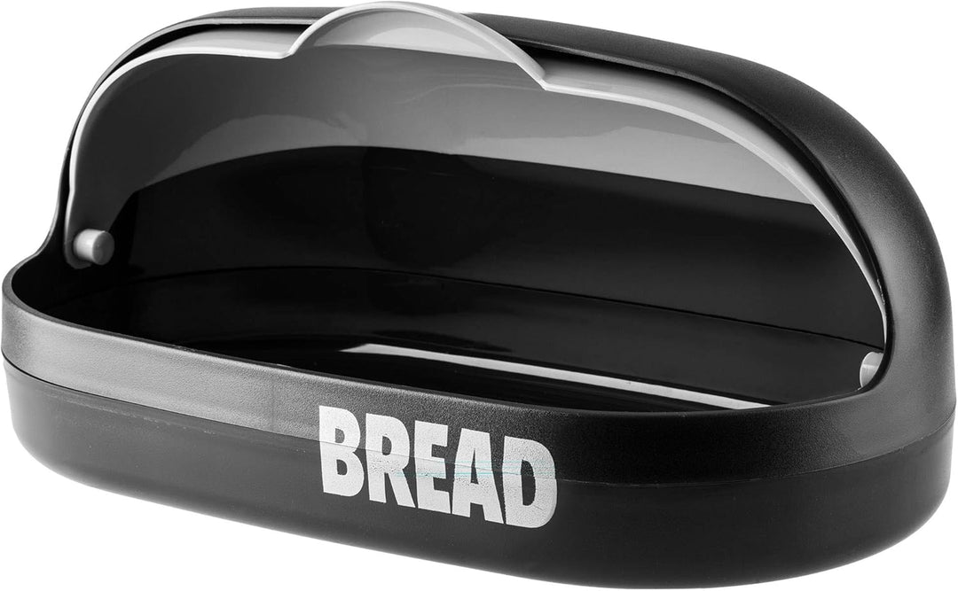 KADAX geräumiger Brotkasten aus Kunststoff, 37 x 20 x 16 cm, moderner Brotbehälter mit Rolldeckel, l