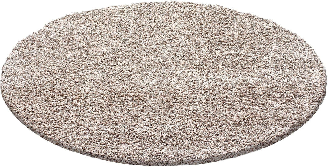 Carpetsale24 Shaggy Hochflor Teppich Wohnzimmer 120 x 170 cm Beige Modern - Teppich Flauschig, Extra