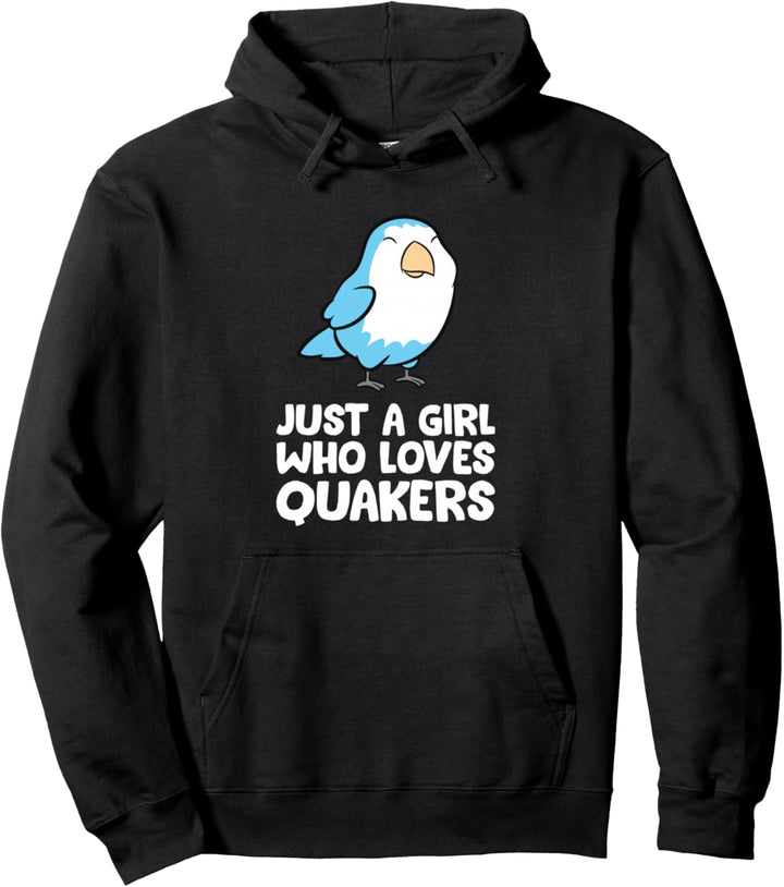 Süsser Quaker Papagei Just a Girl Who Loves Quakers Pullover Hoodie
