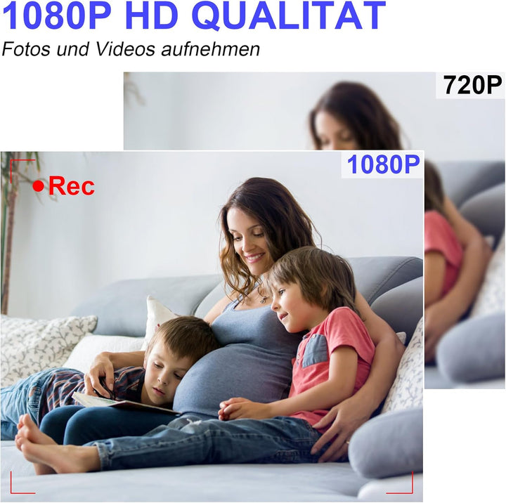 Powerbank-Minikamera, HD 1080P Klein Kamera mit Nachtsichtfunktion, Videokamera, 5000mAh Powerbank-K