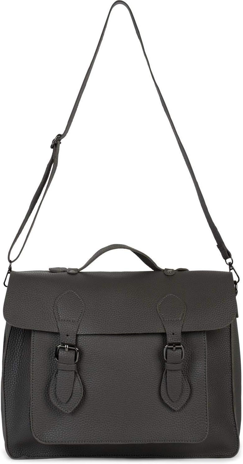 styleBREAKER Multifunktion Messenger Bag Umhängetasche mit Schnallen, Schultertasche, Rucksack, Akte
