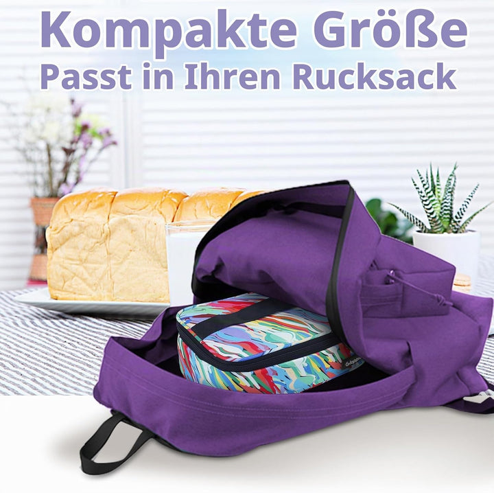 Gloppie Klein Kühltasche Leicht Lunch-Tasche für Lebensmitteltransport, Thermotasche Einkaufstasche