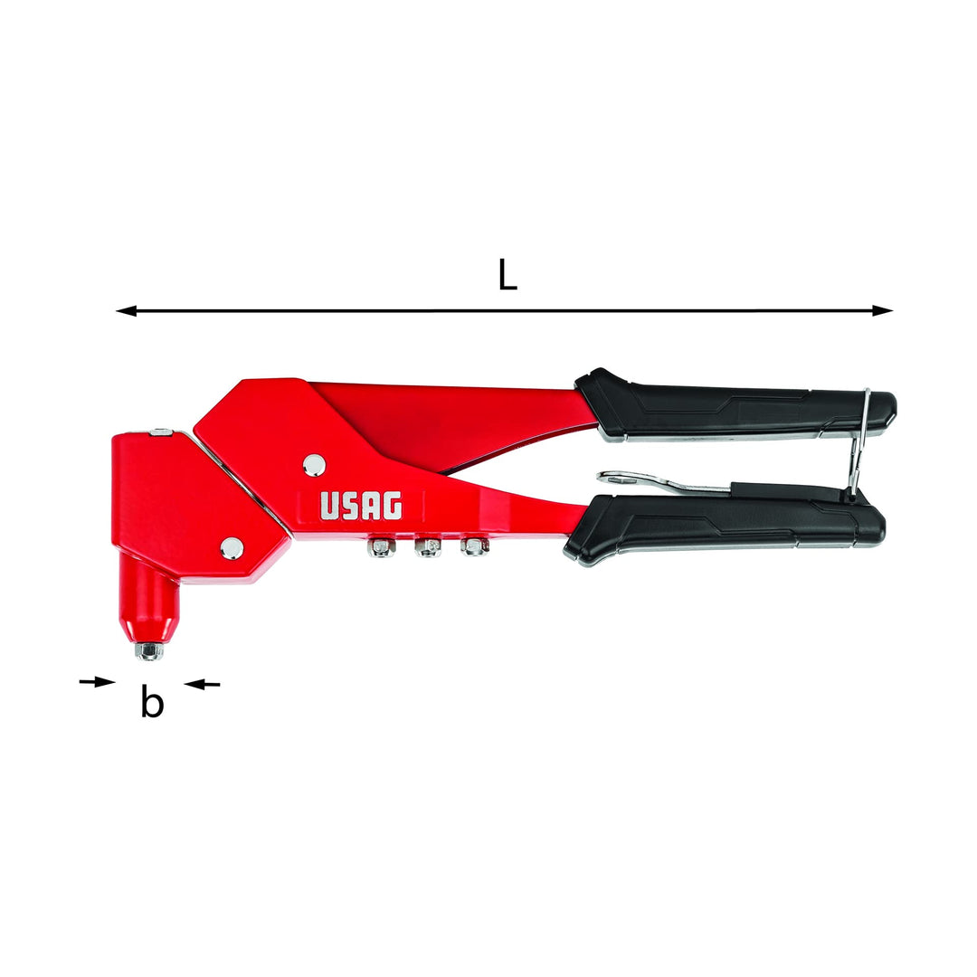 USAG U09950006 - 995 AF - Handnietzange mit Schwenkkopf, Schwenkkopf