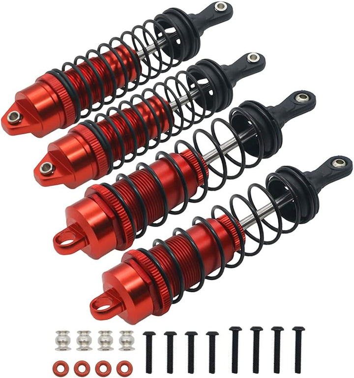 RCAWD rc Stossdämpfer set für 1/10 ARRMA 3S & Mega550 Senton Granit Big Rock Typhon Teil (rot), 4 St