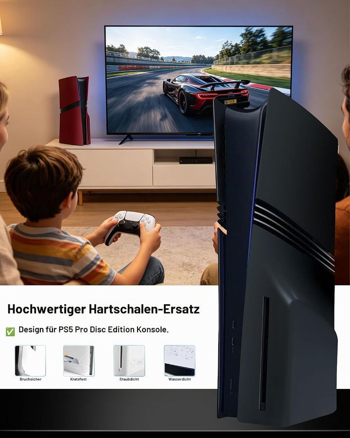 Joso Faceplate für PS5 Pro CD-ROM Version, Anti-Scratch staubdichtes Gehäuse Ersatz, Abdeckung Haut