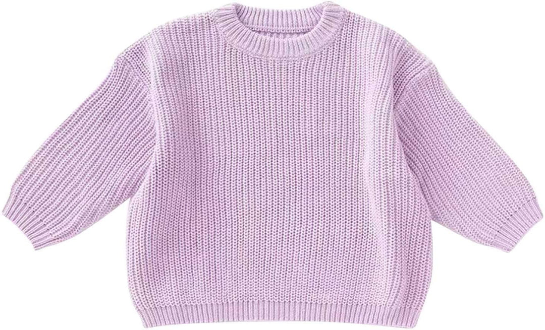 Personalisierte Pullover Baby 3 Monate - 5 Jahre Strickpullover Kleinkinder mit Name Stickerei Warm
